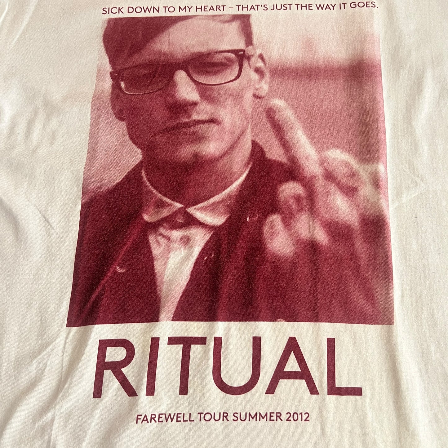 Ritual Band Farewell Tour Summer 2012 T-Shirt Size L