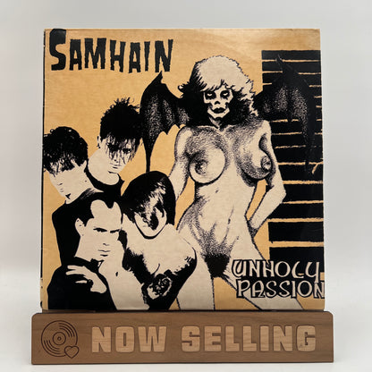 Samhain - Unholy Passion Vinyl EP Original 1st Press Tan Cover Danzig Misfits