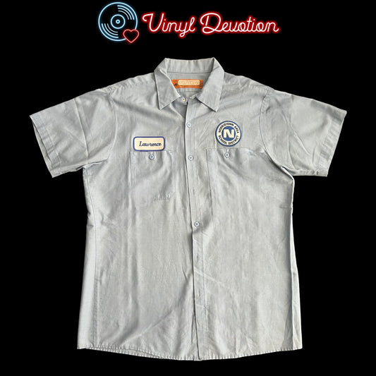 H2O Band Vintange Button Up Work Shirt Size XL