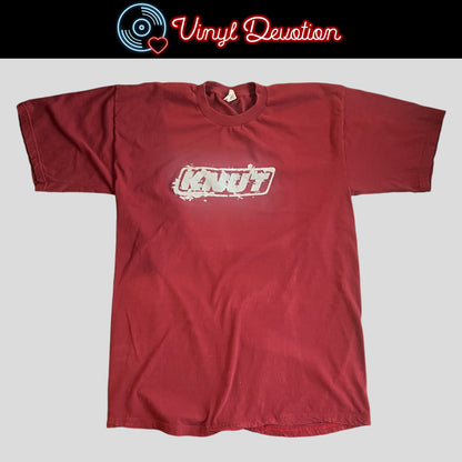 Knut Band Logo / Devil Face Maroon Vintage T-Shirt Size L