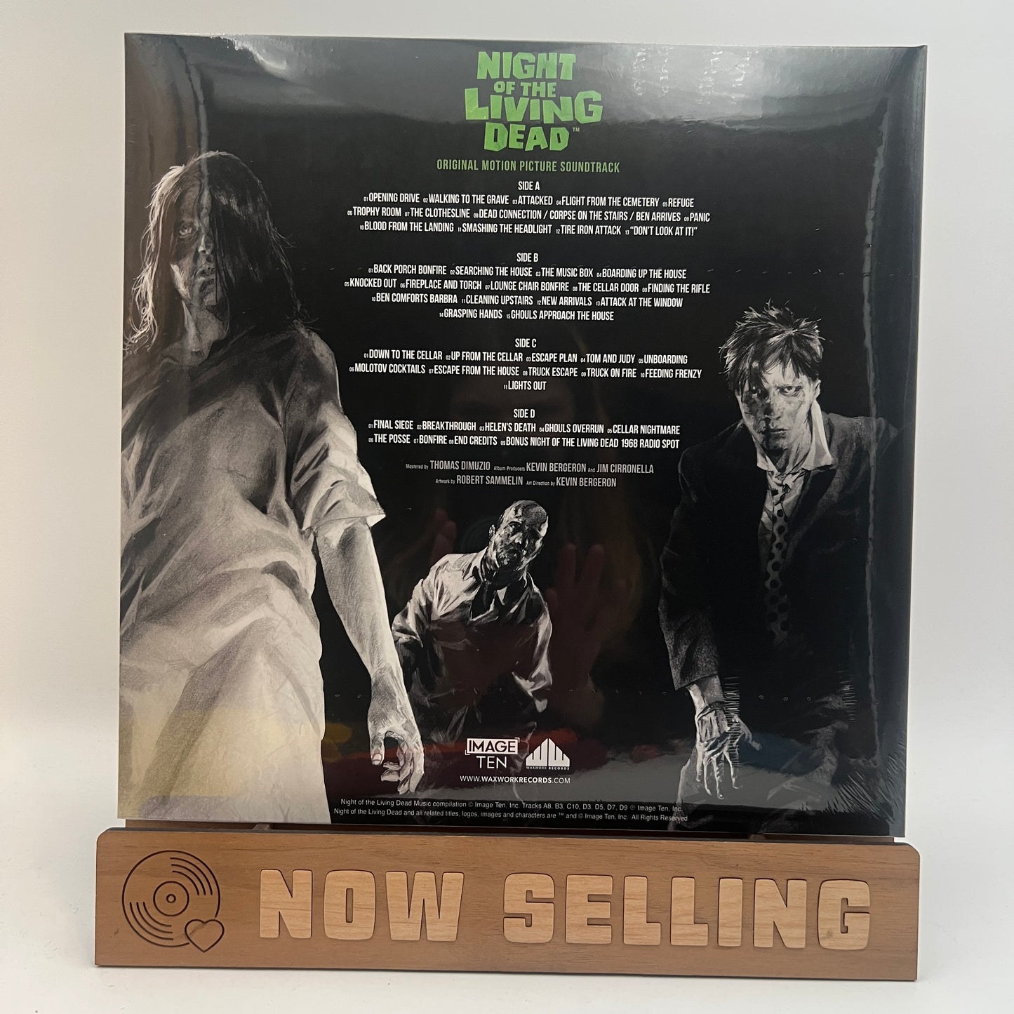 Night Of The Living Dead Soundtrack Vinyl LP Zombie Flesh Hand Poured SEALED