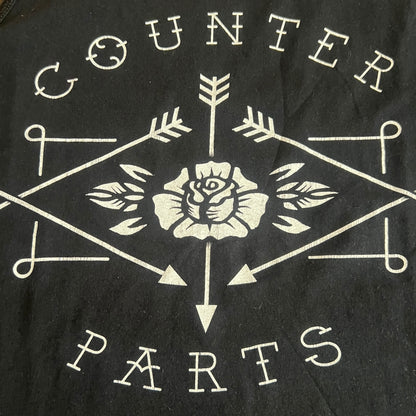 Counterparts Band Arrows + Rose Tank Top Size XL