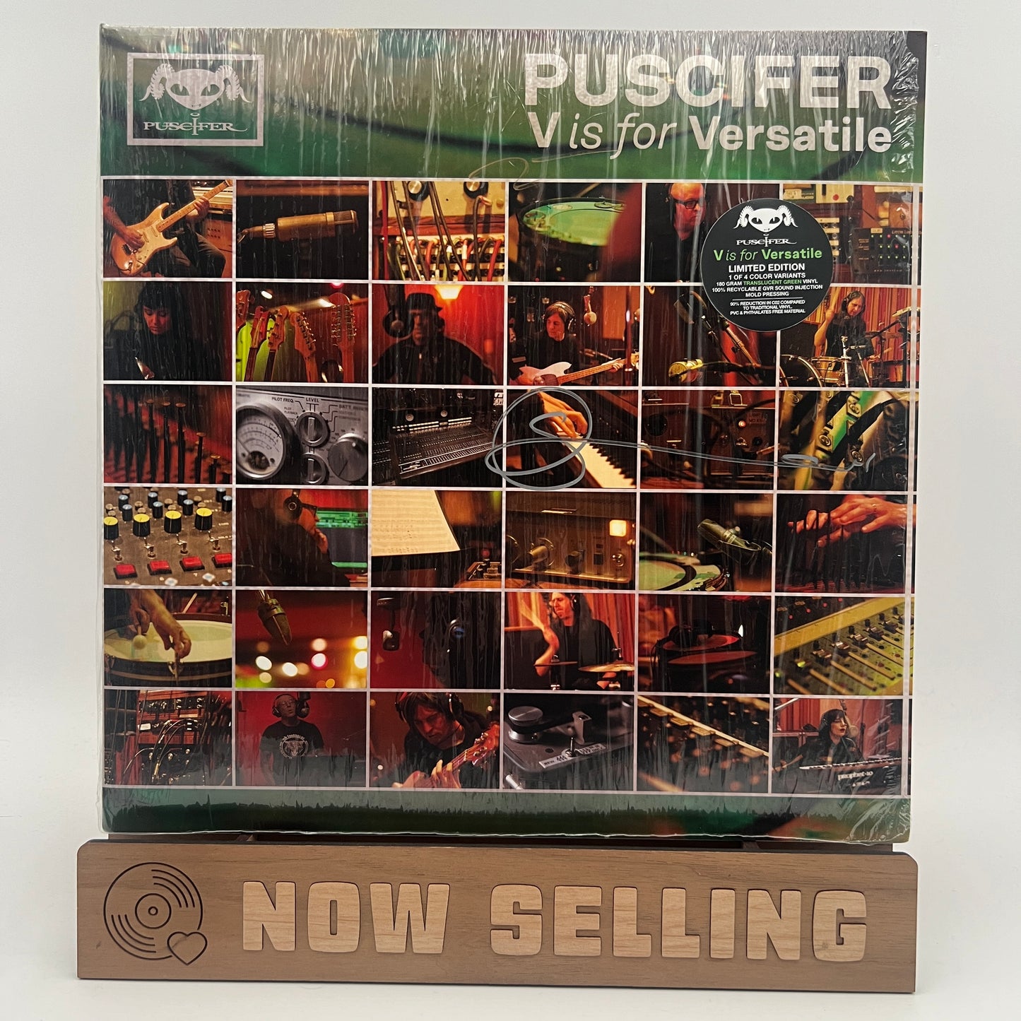 Puscifer - V Is For Versatile Vinyl LP Green Translucent Signed By Carina and Mat!