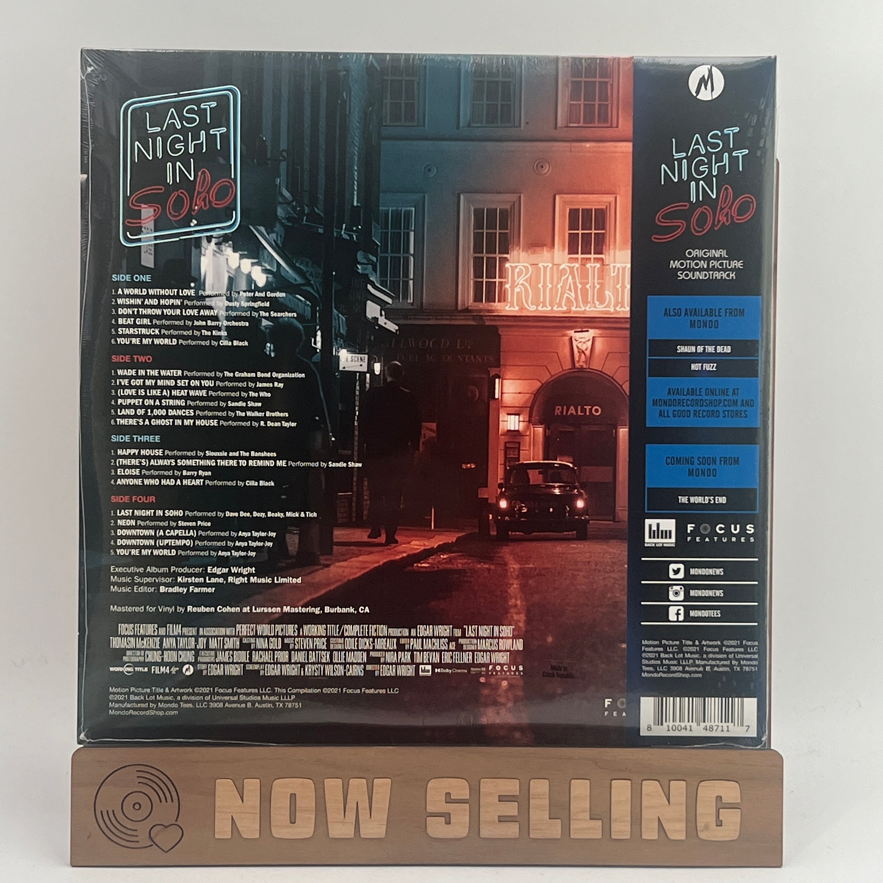 Last Night In Soho Soundtrack Vinyl LP Red / Blue SEALED