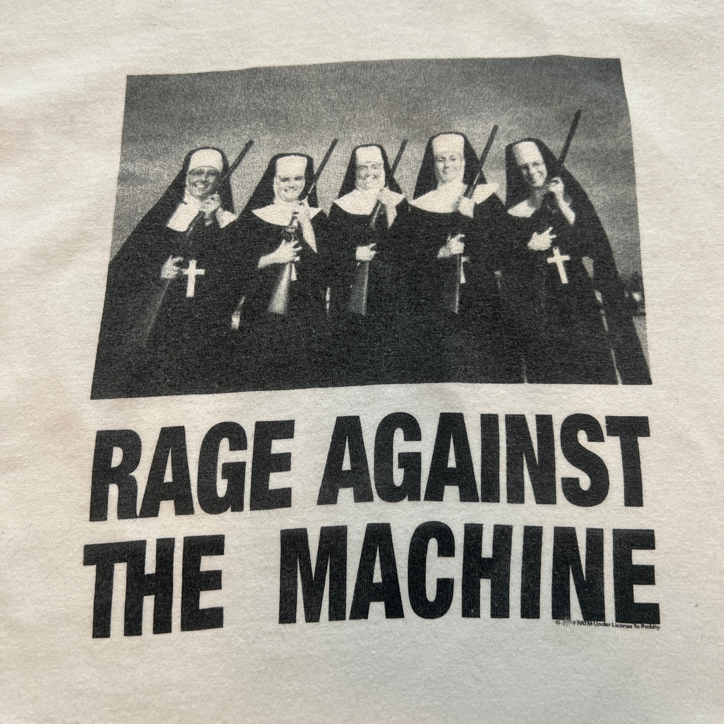 Rage Against The Machine Band Nuns With Guns T-Shirt Size XL Early